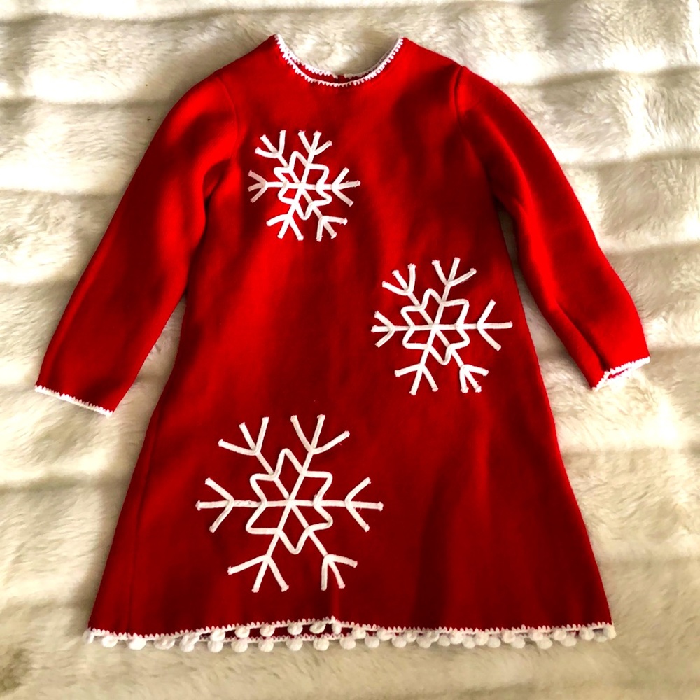 Red/White Toddler Dress 2T